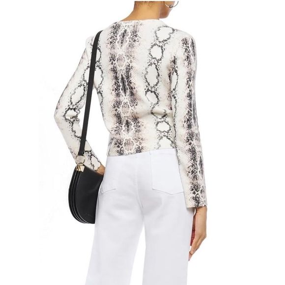 Maje Snake Print NWT Cardigan - Picture 2 of 16